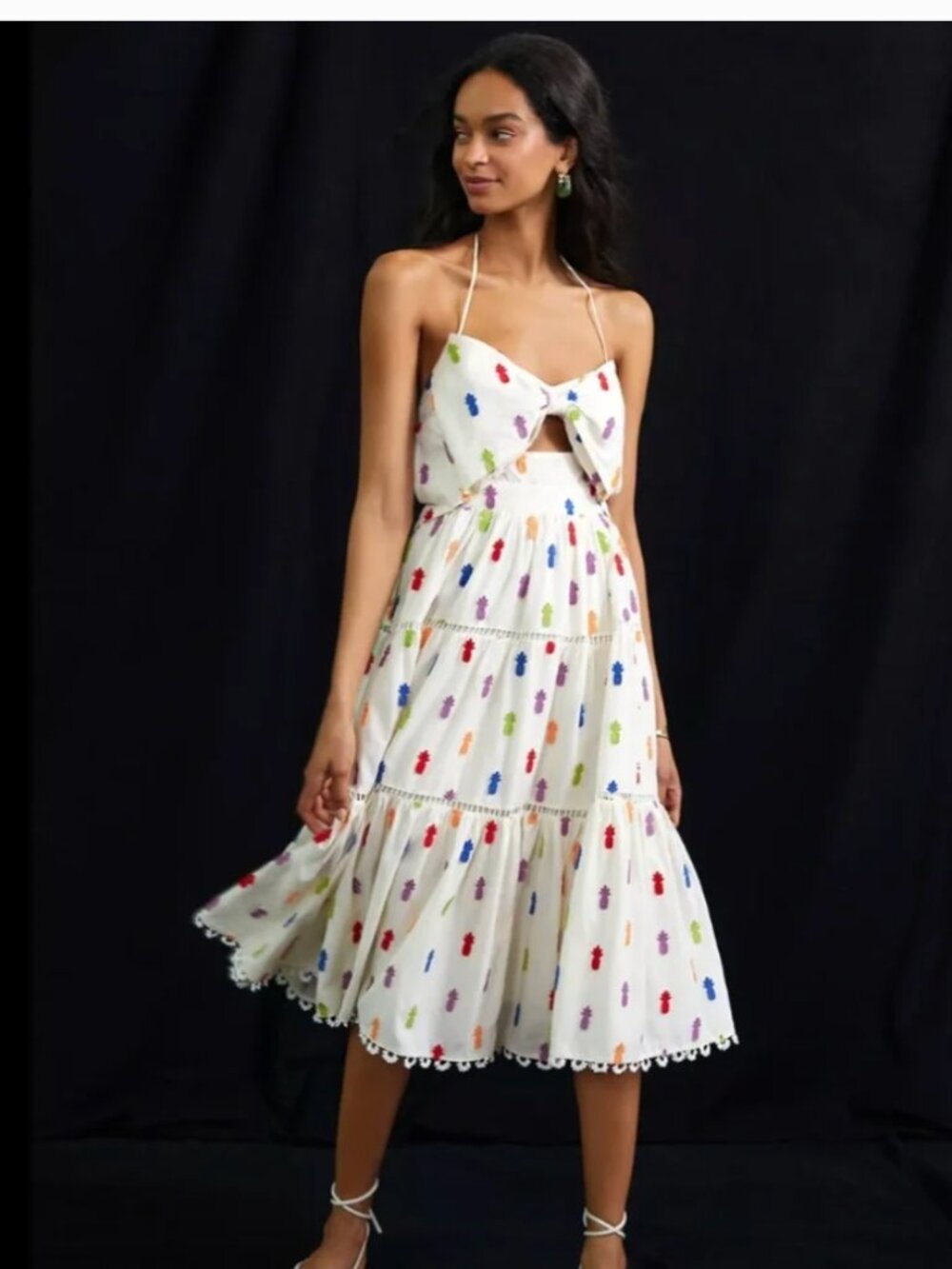 NWT ANTHROPOLOGIE FARM RIO PINEAPPLE MINI DRESS - Picture 1 of 1